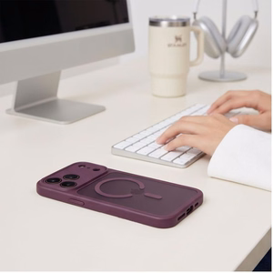Tech-Protect BasicMag MagSafe -suojakuori iPhone 17 Pro Max / 18 Pro Max -malleille, matta viininpunainen