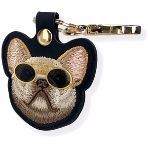 Nimmy Glasses Cool Dog Tracker/Avaimenperan Suojakuori - musta
