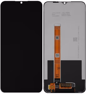 LCD-näyttö Realme C21Y/C25Y 4G (2021) kosketusnäytöllä musta ORG