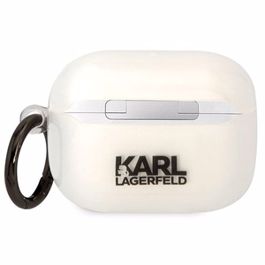 Karl Lagerfeld KLAPHNCHTCT läpinäkyvä suojus AirPods Pro:lle Ikonik Choupette