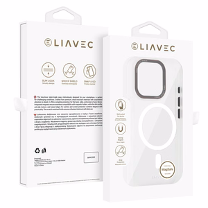 Liavec Hybrid Magsafe kirkas Suojakuori iPhone 16 Pro Maxlle