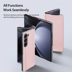 Dux Ducis Bril Suojakuori Samsung F946 Z Fold5 5G vaaleanpunainen