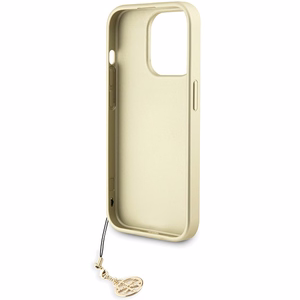 Guess GUHCP15LGF4GGR iPhone 15 Pro 6.1" gray/gray hardcase 4G Charms Collection