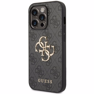 Guess 4G Big Metal Logo Suojakuori iPhone 15 Pro Max:lle - harmaa