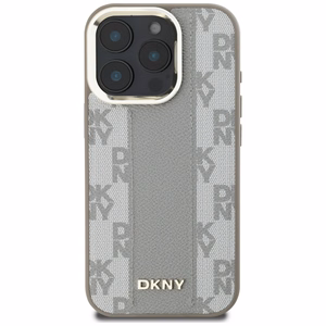 DKNY Checkered Pattern MagSafe Suojakuori iPhone 16 Pro:lle - beige