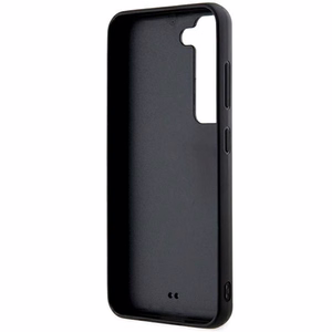 Karl Lagerfeld 3D Rubber Glitter Logo Suojakuori Samsung Galaxy S23+:lle - musta