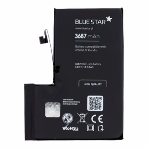Battery for iPhone 12 Pro Max 3687 mAh Blue Star HQ