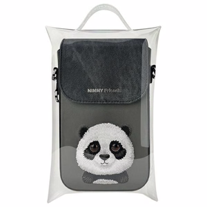 NIMMY puhelinlaukku BIG EYED PET 2.0 Panda musta