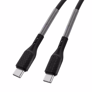 Forcell F-Energy QC4.0 PD 5A 100W Carbon kaapeli USB-C - USB-C 1 m CB-04C musta