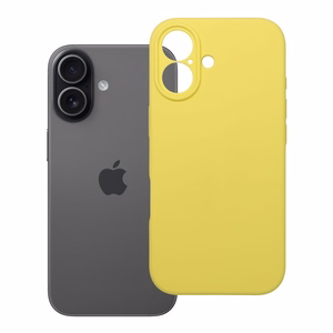 Silikoninen suojakuori iPhone 17:lle 2mm keltainen