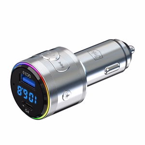 3mk Hyper -auton FM-lähetin latauksella, 48 W, QC/PD/PPS, USB 1C1A, hopea