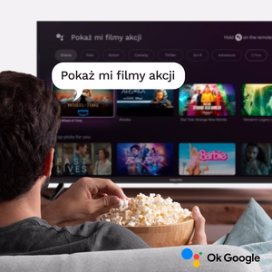 Kaukosäädin Krüger&Matz Google TV -televisiolle