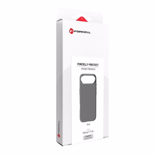 Suojakuori iPhone 17 AIR:lle Forcell F-Protect Frame Premium yhteensopiva MagSafen kanssa harmaa