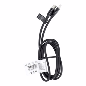 Kaapeli Type C - Type C PD QC 3A 60W C296 (pitkä liitin 8 mm) 1 m musta