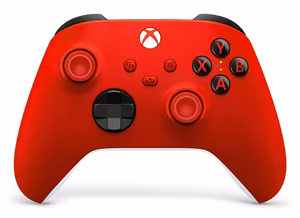 Microsoft Xbox wireless controller, red, Bluetooth/USB gamepad, analogue/digital, Xbox, Xbox One, Xbox Series S, Xbox Series X