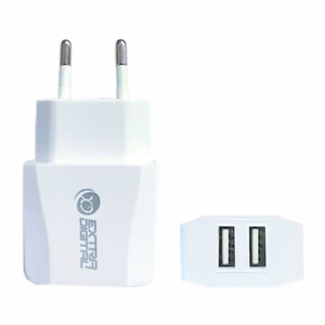Laturi EXTRA DIGITAL 2xUSB: 220V, 2,1A