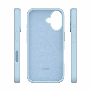 Etteri Silicone case for iPhone 16 Plus 6,7" light blue