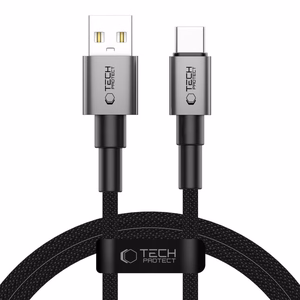 Tech-Protect UltraBoost DNA USB-A / USB-C Kaapeli 15W/3A 100cm - harmaa