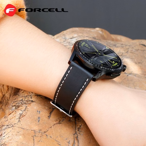 Hihna Samsung Galaxy Watch:lle Forcell F-Design FS21 reikänahka ekologinen 20 mm musta