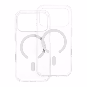 Suojakuori iPhone 15 PRO MAX:lle Forcell F-Protect Clear Hybrid Premium yhteensopiva MagSafen kanssa läpinäkyvä