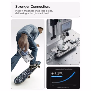 Spigen Ultra Hybrid Mag MagSafe Suojakuori Samsung Galaxy S26 Neo One:lle - läpinäkyvä
