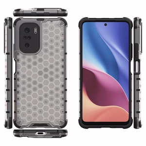 Honeycomb Asia panssari kansi TPU puskuri Xiaomi Redmi K40 Pro + / K40 Pro / K40 / K40 / Poco F3 läpinäkyvää