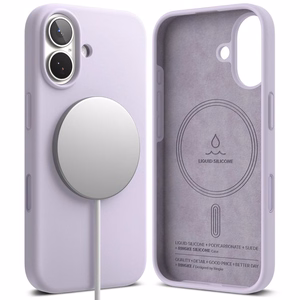 Ringke Silicone Magnetic MagSafe -suojakuori iPhone 17 - violetti