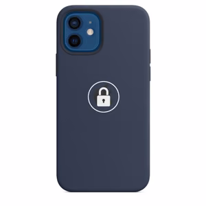 Puhelimen suojakuori "Silicone Case v2" iPhone 12 Mini:lle / Deep Navy / pakkauksessa