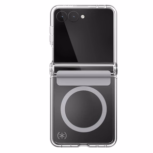 Speck Presidio Perfect-Clear Magnet – MagSafe-suojakuori Samsung Galaxy Z Flip 8:lle (läpinäkyvä)