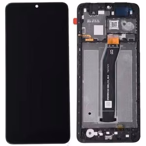 LCD-näyttö Xiaomi Redmi A3 kosketusnäytöllä kehyksellä musta alkuperäinen (huoltopakkaus)