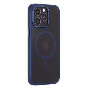 Comma Joy Elegant Mag -kuori iPhone 15 Plus sininen