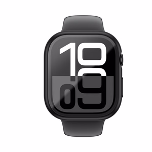 AmazingThing Radix Glass Suojakuori Apple Watch 46mm:lle - musta