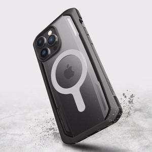 Raptic X-Doria Secure Case iPhone 14 Pro Max MagSafe panssaroitu suojus musta