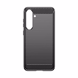 Carbon Suojakuori Samsung Galaxy S24+:lle joustava silikoninen hiilisuojus - musta