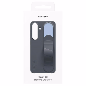 Samsung Standing Grip Suojakuori EF-GS931CBEGWW Silikoninen Suojakuori pidikkeellä / jalustalla Samsung Galaxy S25:lle - musta