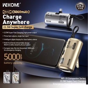 Power Bank WK Design "WP-19" Silver 5000mAh (22.5W)