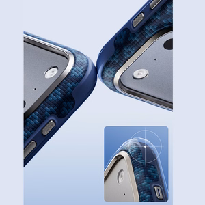 Sininen Benks Magnetic Armor Grid Edge X9 kevlar- ja metallikehyksinen suojakuori (C.K.FL.AP.BE.X073) malleihin iPhone 18 Pro Max / iPhone 17 Pro Max