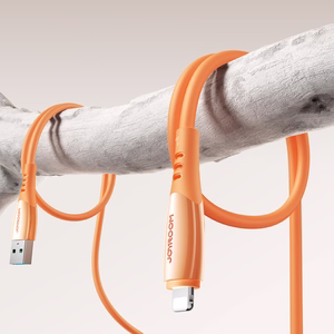 Joyroom S-A59 Vibrant Series 3A USB-A - Lightning Kaapeli 1,2m - oranssi