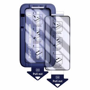 3mk Hardy Hardura 9H LCD -karkaistu lasi aplikaattorilla Samsung Galaxy S26 Ultra:lle, musta (2 kpl)