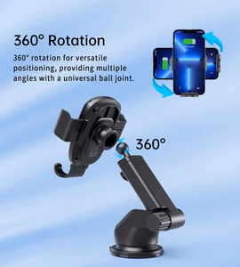 Car charger-holder Choetech T203-F 15W Gravity Car Charger Holder black