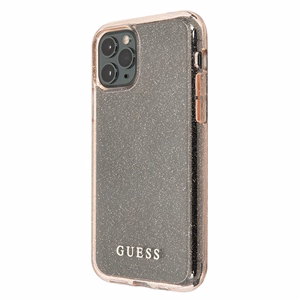 Guess GUHCN65PCGLPI iPhone 11 Pro Max vaaleanpunainen/vaaleanpunainen kova kotelo Glitter