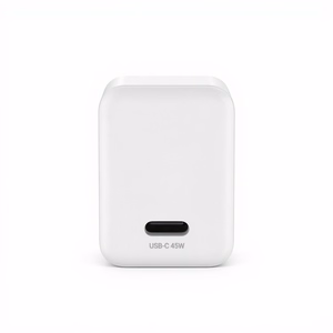 Crong Ultra Compact GaN USB-C-seinälaturi, 45 W PD 3.0, PPS, valkoinen
