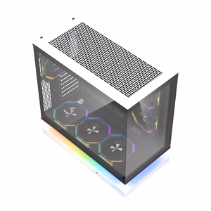 DarkFlash F1 ATX -tietokonekotelo ja 6 tuuletinta, valkoinen