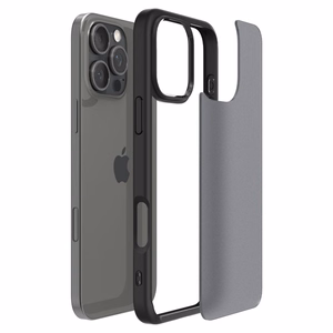 Spigen Ultra Hybrid Suojakuori iPhone 16 Pro Max 6,9 - huurrettu musta