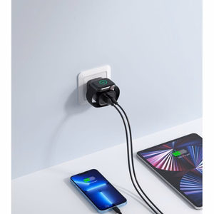 Laturi VEGER (W002E) (1xUSB-C; 1xUSB; Watch; 25W) valkoinen