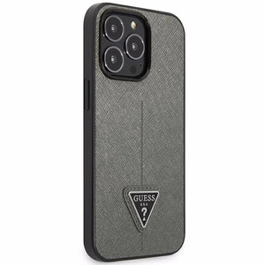 Guess GUHCP14LPSATLG iPhone 14 Pro 6.1 "hopea / hopea kovakotelo SaffianoTriangle Logo SaffianoTriangle Logo