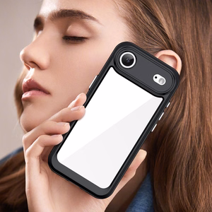 Outer Space Suojakuori iPhone 17 Air:lle - Musta Läpinäkyvä