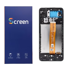 Samsung Galaxy A12 LCD-näyttö OEM kehyksen kanssa