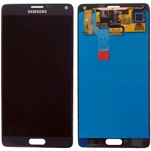 LCD-näyttö Samsung N910 Note 4 kosketusnäytöllä musta alkuperäinen (huoltopaketti)