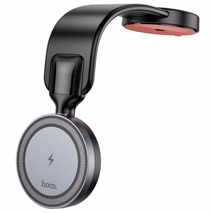 Langaton auton laturi-teline Hoco (HW29) (MagSafe 15W) kiinnitys konsoliin/ikkunaan musta
